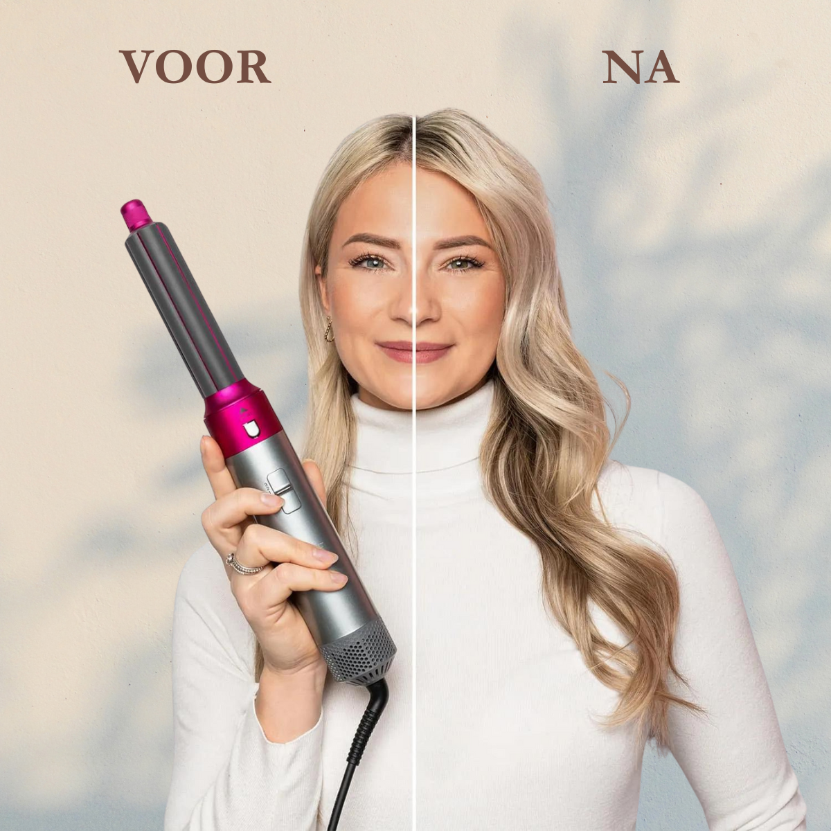 VITAHAAR 5-in-1 Haarstyler | Droog, krul & stijl zonder extreme hitte