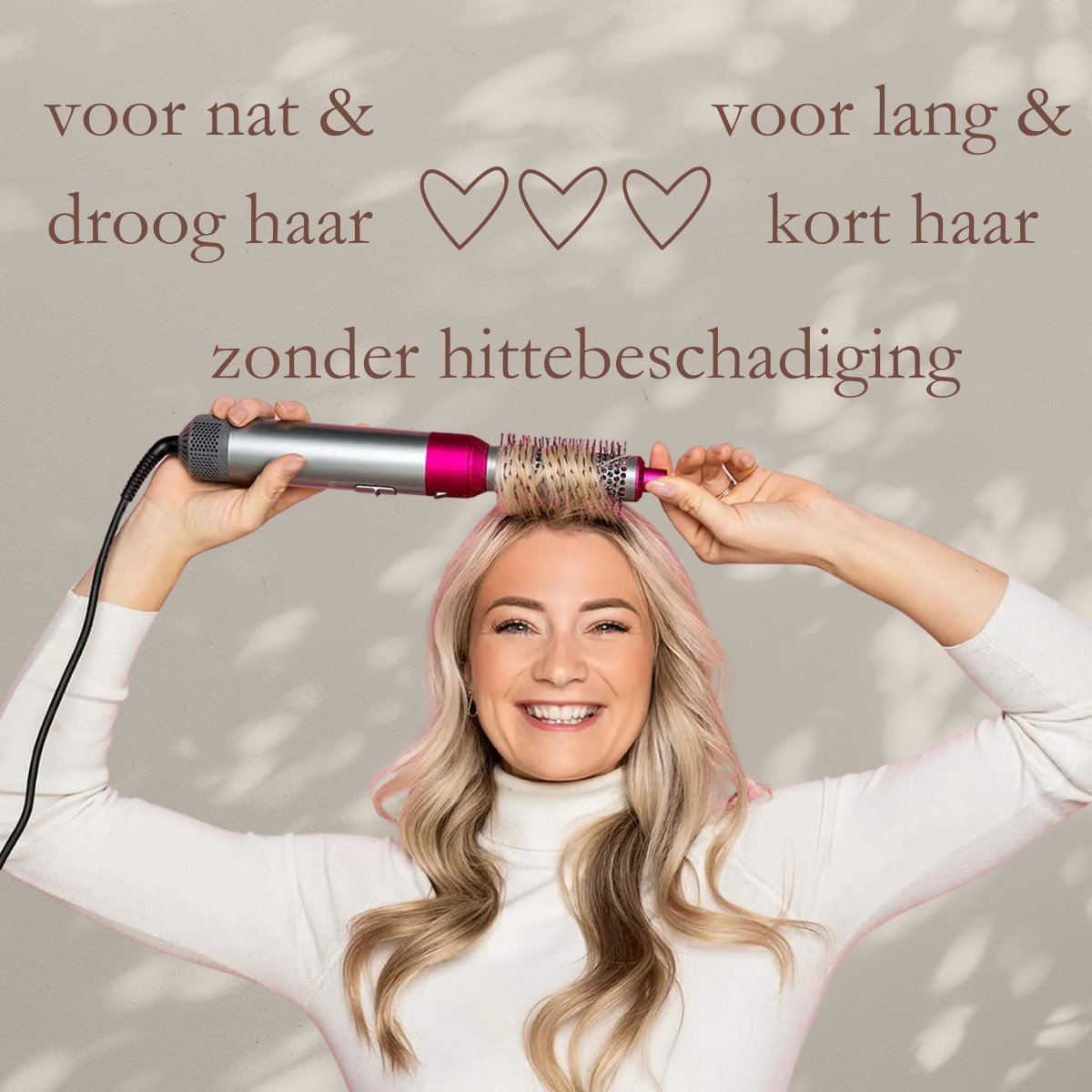 VITAHAAR 5-in-1 Haarstyler | Droog, krul & stijl zonder extreme hitte