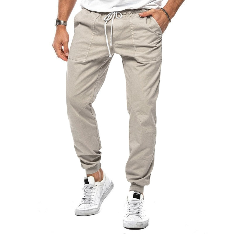 Lorenzo | Casual Linnen Joggingbroek