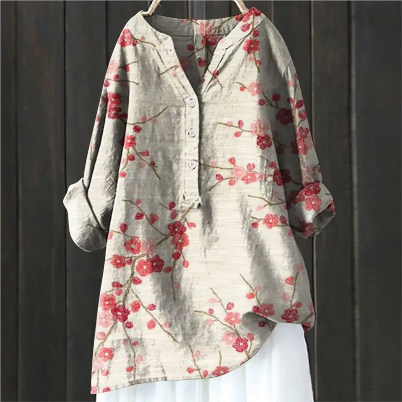 Marga™ - Casual blouse Met Florale Print