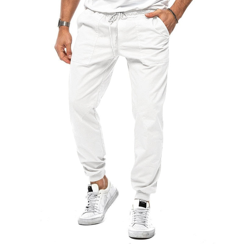 Lorenzo | Casual Linnen Joggingbroek