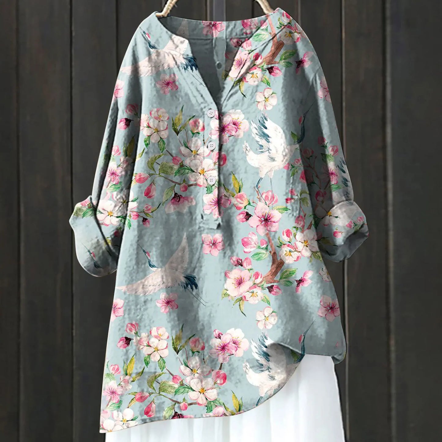 Marga™ - Casual blouse Met Florale Print