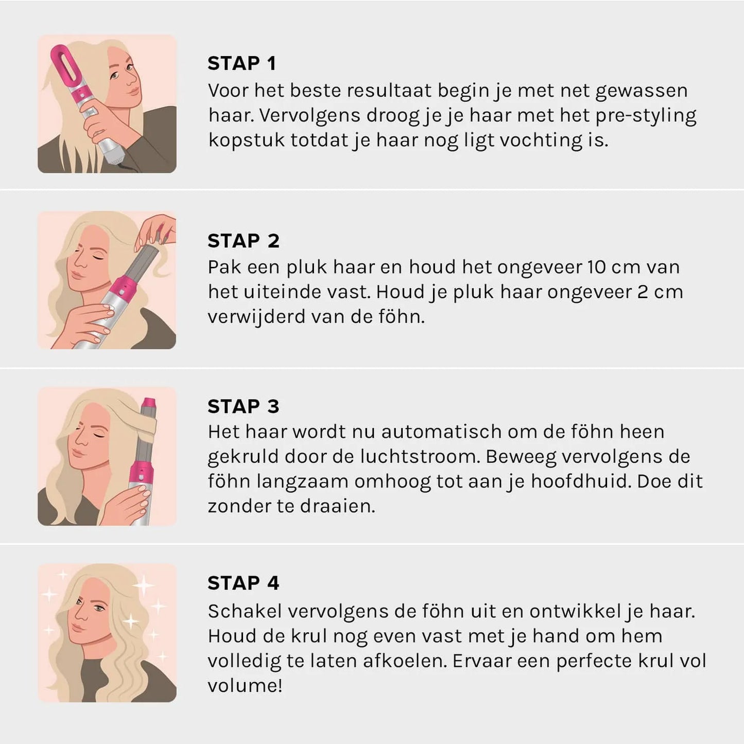 VITAHAAR 5-in-1 Haarstyler | Droog, krul & stijl zonder extreme hitte