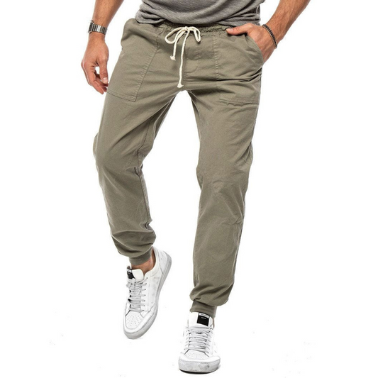 Lorenzo | Casual Linnen Joggingbroek