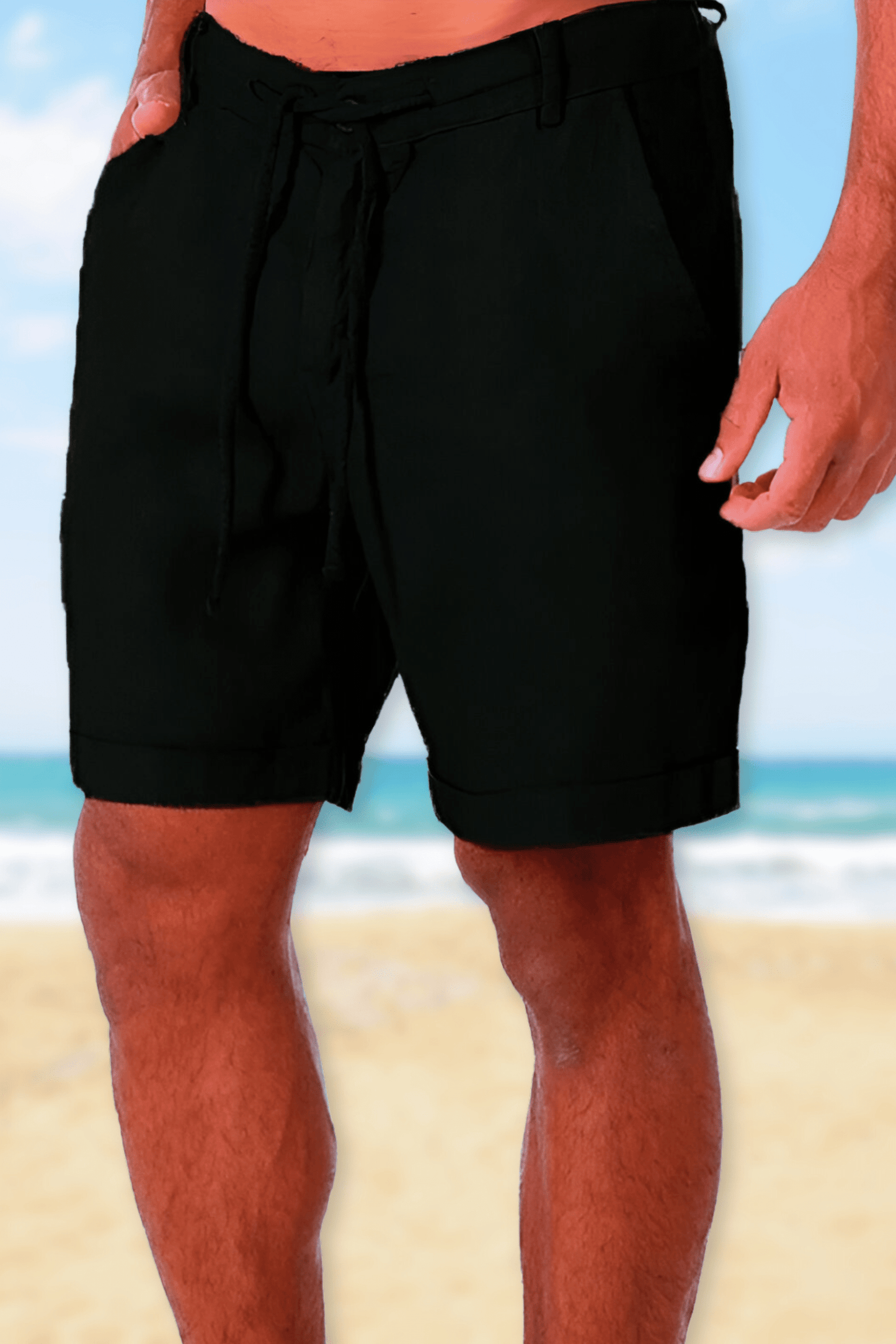 David | Linnen Bermuda Short