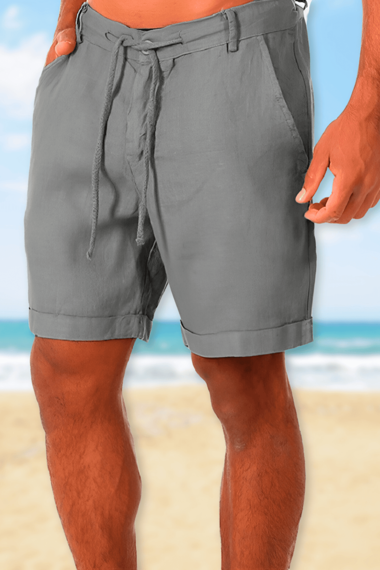 David | Linnen Bermuda Short